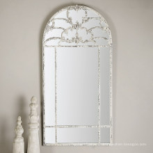 Уцененный возрасте в состоянии белого каркаса стены декоративное Зеркало для украшения стены